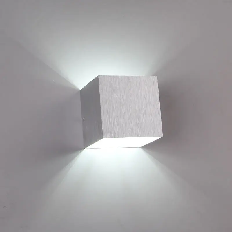Led3w настенный светильник квадратный комнатный коридор проходной отель