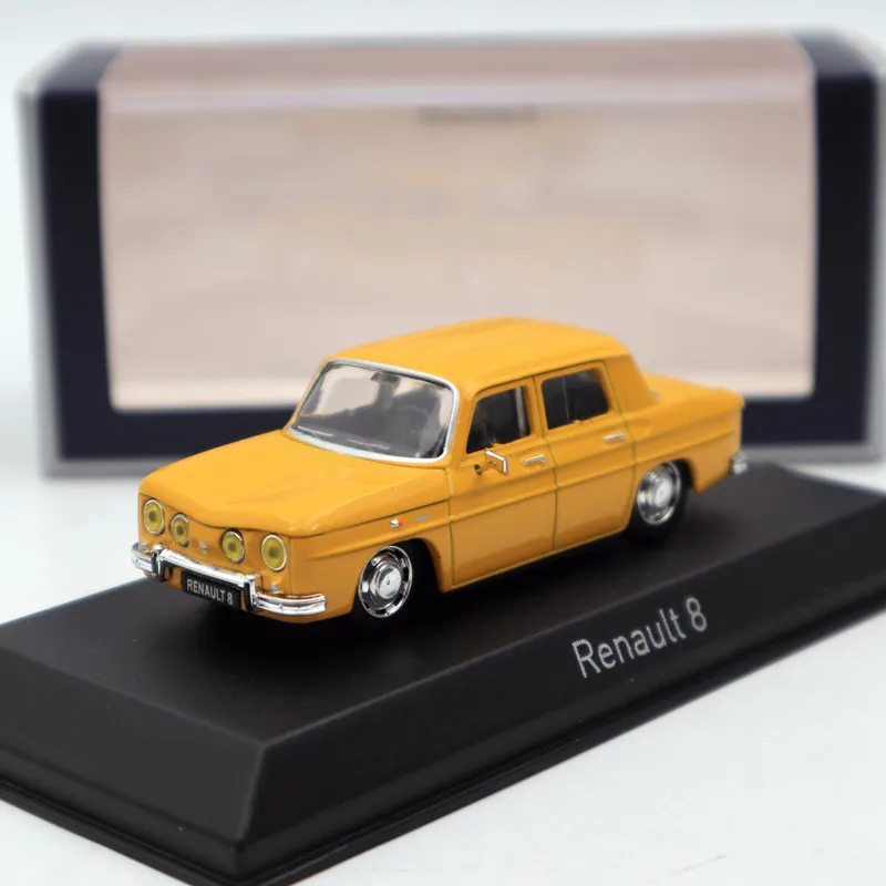 NOREV 1:43 Renault 8 желтый DIECASET модель Ограниченная серия Коллекция игрушечная