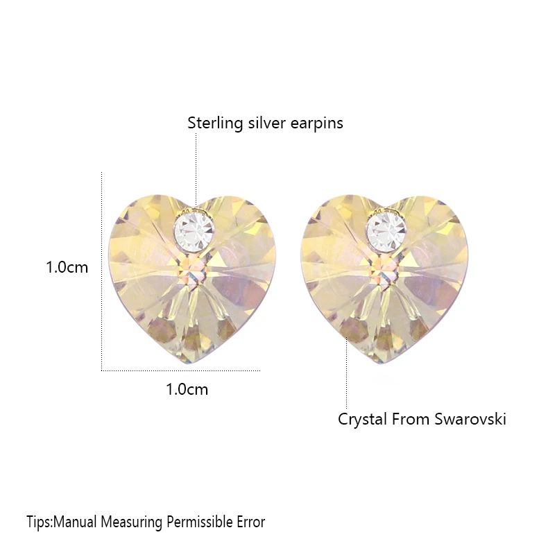 Malanda оригинальные кристаллы от SWAROVSKI серьги в форме сердца для женщин новые модные Симпатичные серьги-гвоздики Свадебные ювелирные изделия подарок