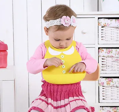 Красочные милые детские мягкие силиконовые нагрудники водонепроницаемые