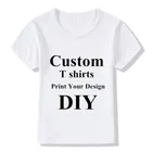 Детские футболки на заказ, детские футболки с вашим дизайном сделай сам для мальчиков и девочек, футболки с принтом, свяжитесь с продавцом