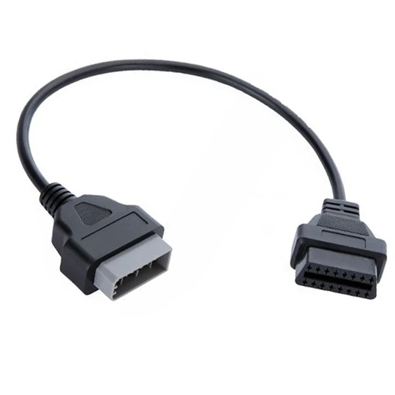 Диагностический адаптер OBD2 OBDII кабель 14 штырьков папа 16 мама OBD 40 см|Кабели и
