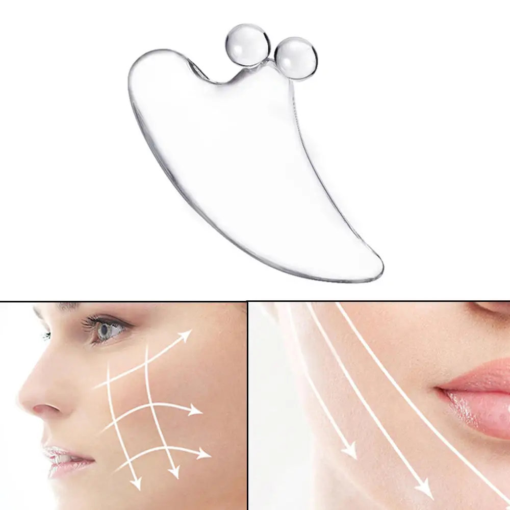 1 шт. Хрустальный массажный скребок для иглоукалывания губка лица против морщин