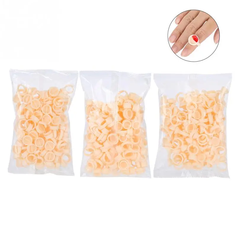 100 шт./компл. силиконовые кольца для бровей губ тела татуажа микроблейдинг