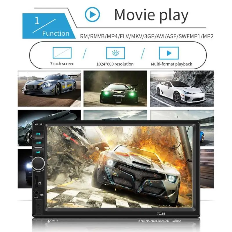 2 din автомобильное радио 7 &quotHD Авторадио мультимедийный плеер сенсорный экран