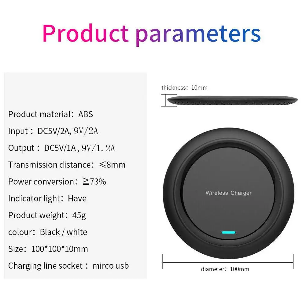 Group Vertical Qi Wireless Charger Pad For Samsung S10+/e S8/S9 Plus Fast Q18 10W Quick Charging Mat r20 | Мобильные телефоны и