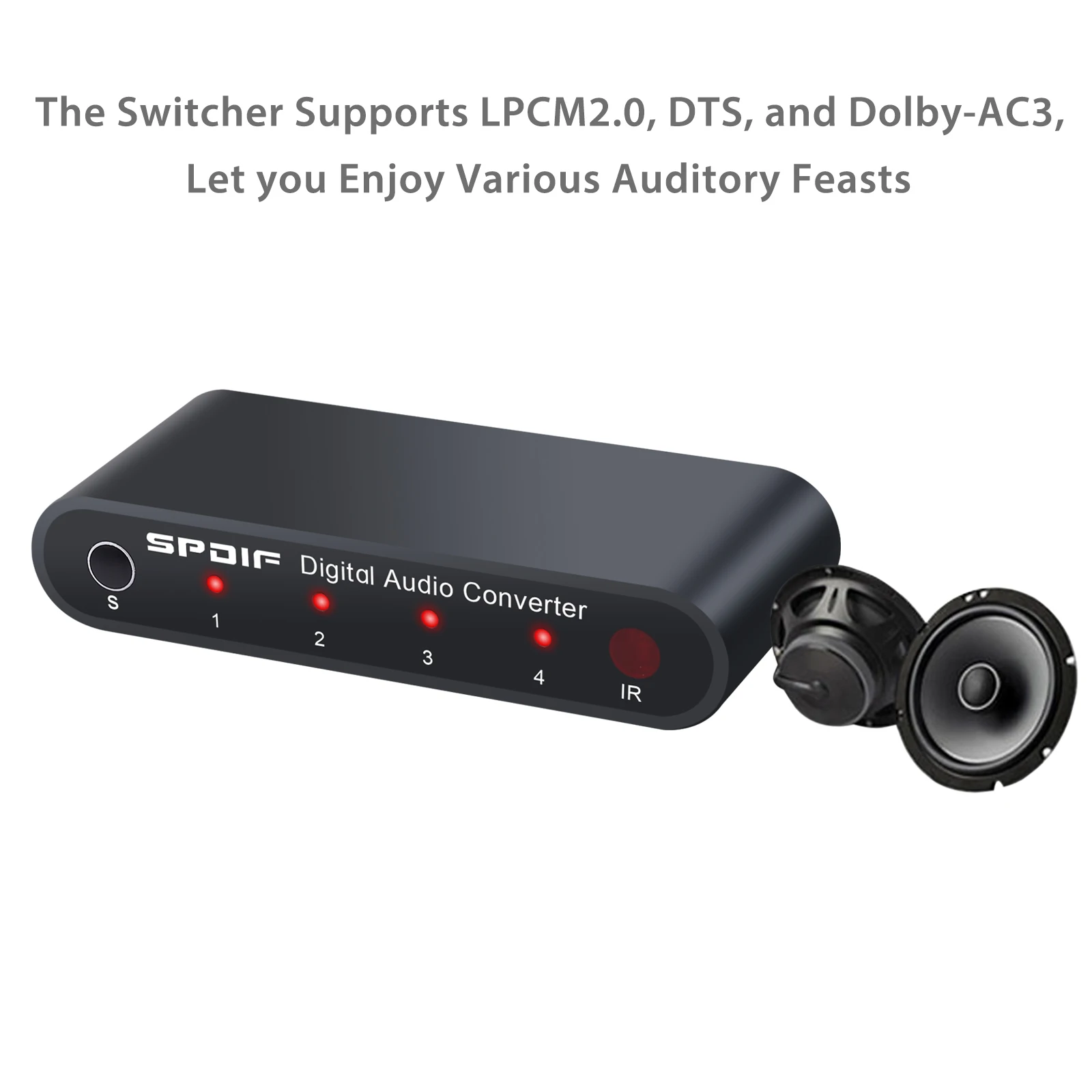 PROZOR SPDIF TOSLINK Цифровой оптический аудио адаптер для toslink 4x1 Toslink переключатель
