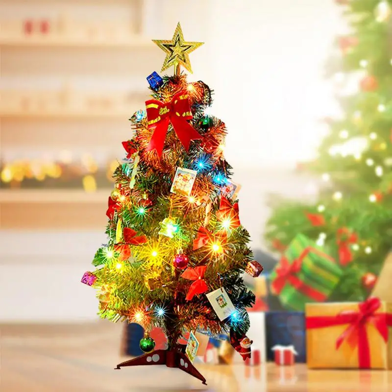 

Two Sizes Christmas Tree with Decorations Package Hardcover Christmas Tree Home Market Mall Decoration with Oranments