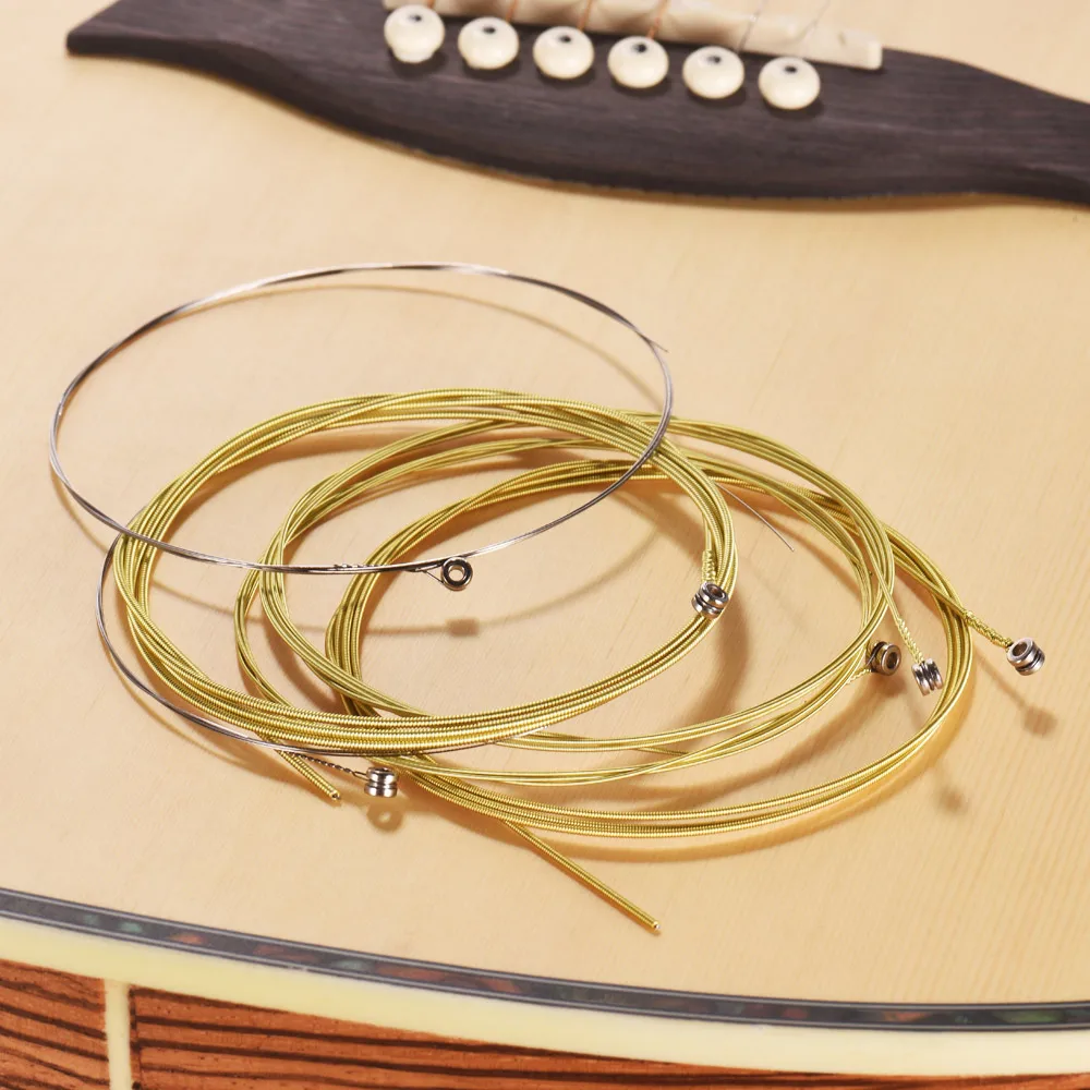 Alice A406 Series 6pcs Acoustic Guitar Strings Folk String Set Stainless Steel Wire Core Coated Copper Alloy Wound | Спорт и