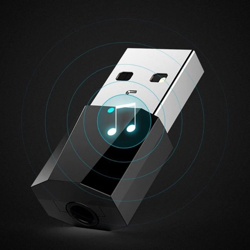 USB Bluetooth 4 2 стерео аудио передатчик 3 5 мм аудиокабель для ТВ ПК динамика наушников