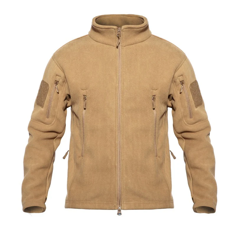 Uniqstore зимняя тактическая флисовая куртка Мужская город много карманов теплая