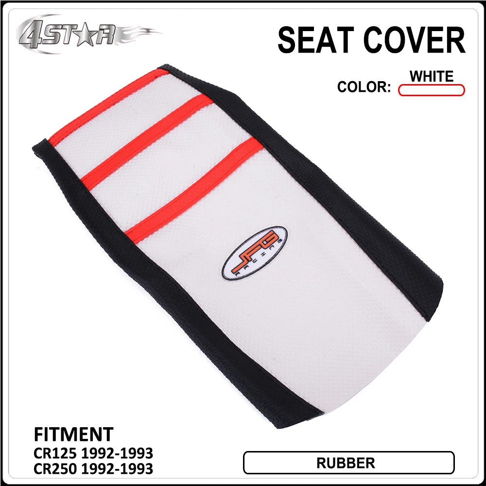 

Motorbike Rubber Striped Soft-Grip Gripper Soft Seat Cover For Honda CR125R CR250R 1992-1993 Dirt Bike Motocross