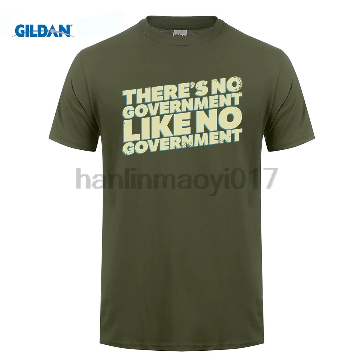 Футболка GILDAN Theres No Government Like Libertarian | Мужская одежда