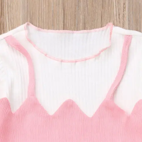 Newborn Baby Kids Girls Long Sleeve Patchwork Princess Dress Little Girl Tutu Bow Dresses Clothes New 0-3T | Детская одежда и