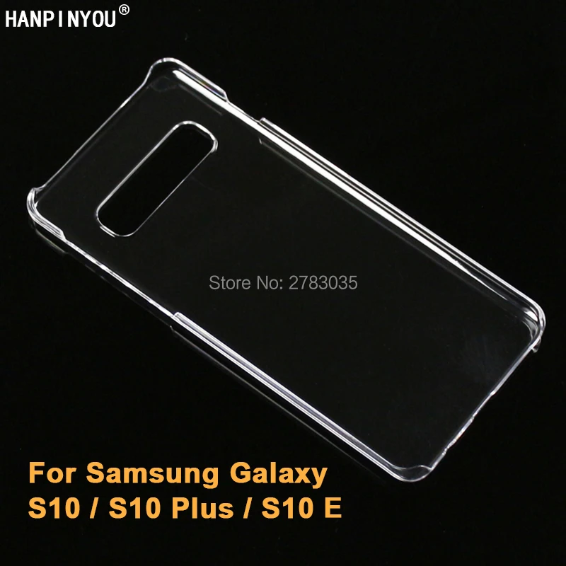 Глянцевый чехол для телефона Samsung Galaxy S10 S10e Plus прозрачный Невидимый жесткий из