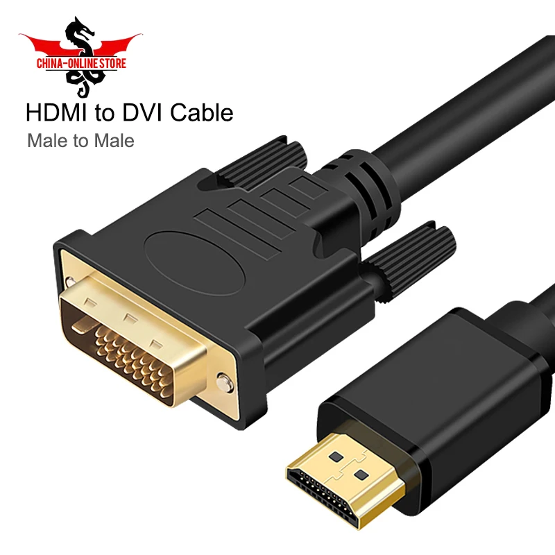 HDMI/DVI 24 + 1 Pin адаптер HDMI DVI к кабель 3D 1080 P цифровой аудио конвертер 4k для LCD DVD HDTV