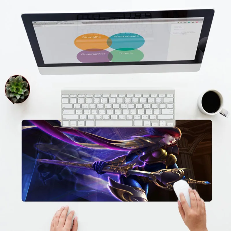 XGZ League of Legend большой игровой коврик для мыши 400X900X3 мм резиновый прочный