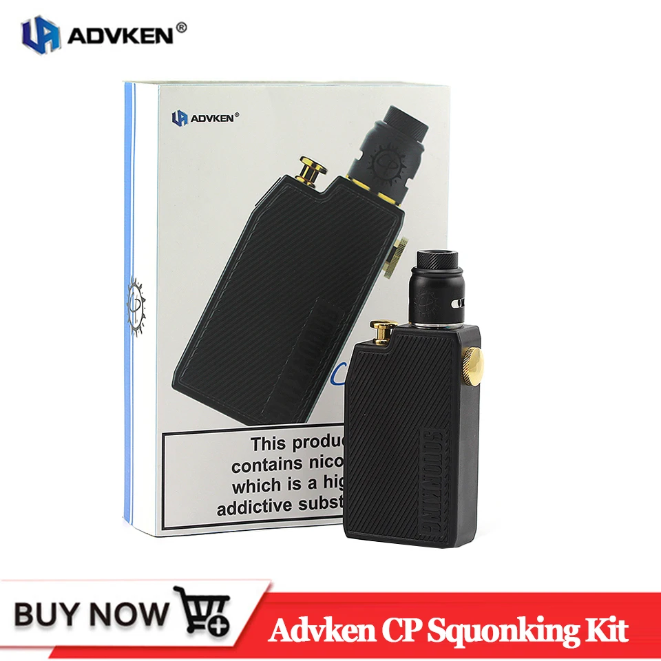 Оригинальный Vape комплект Advken CP Squonking с Squonk BF RDA 22 мм одинарная катушка 18650 батарея