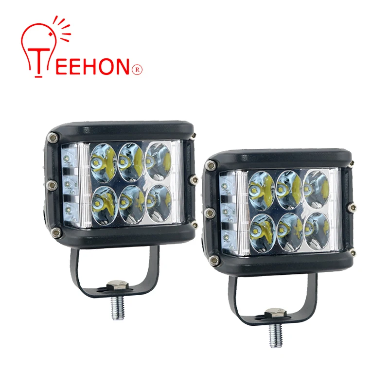 Teehon 2 шт. 4 дюймовый двухсторонний светодиодный куб 60 Вт 36 Светодиодный рабочий