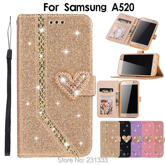 C-ku Блестящий Алмазный Кошелек кожаный чехол для Samsung Galaxy A5 2017 A7 A8 PLUS 2018 J3 J7 J5 EU A6