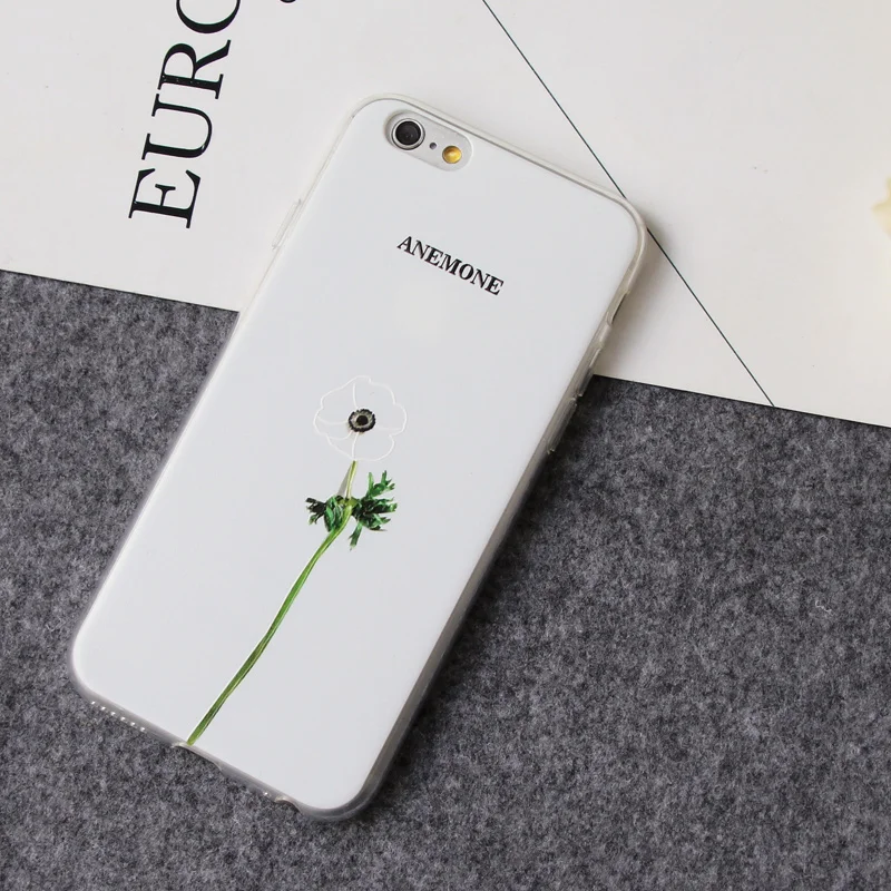 KISSCASE For iPhone 6s 7 Case 3D Relief Flower Soft Silicone TPU Phone 6 Plus 8 X 5 5s SE Cover Coque |
