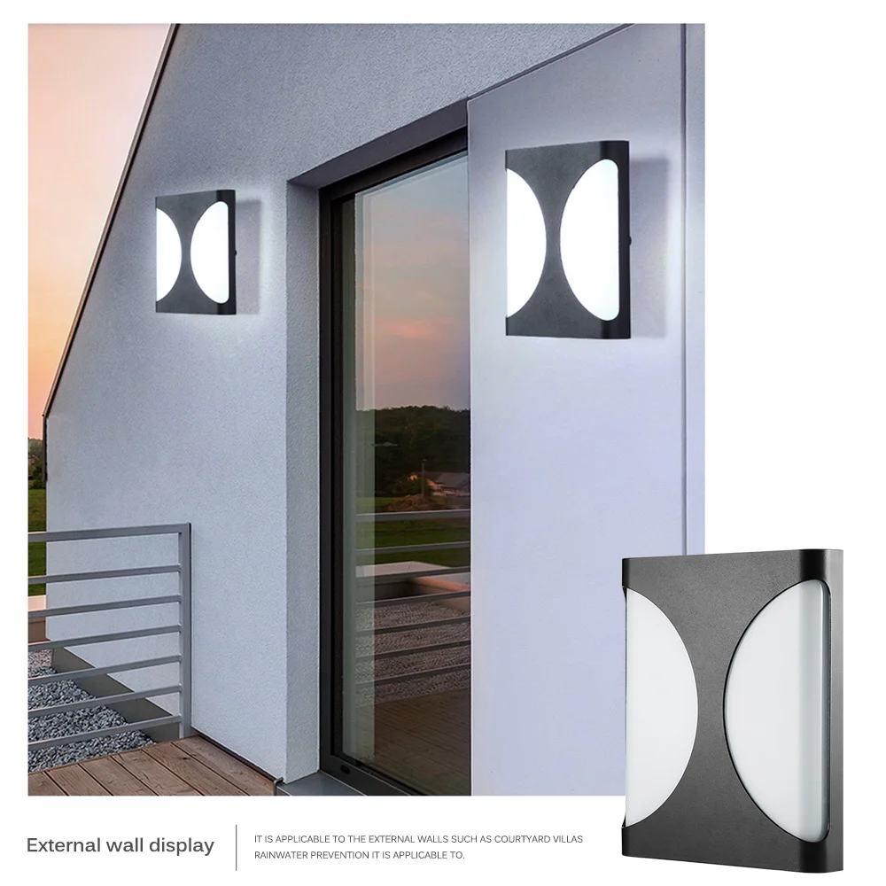 Светодиодный настенный светильник на открытом воздухе ing Водонепроницаемый