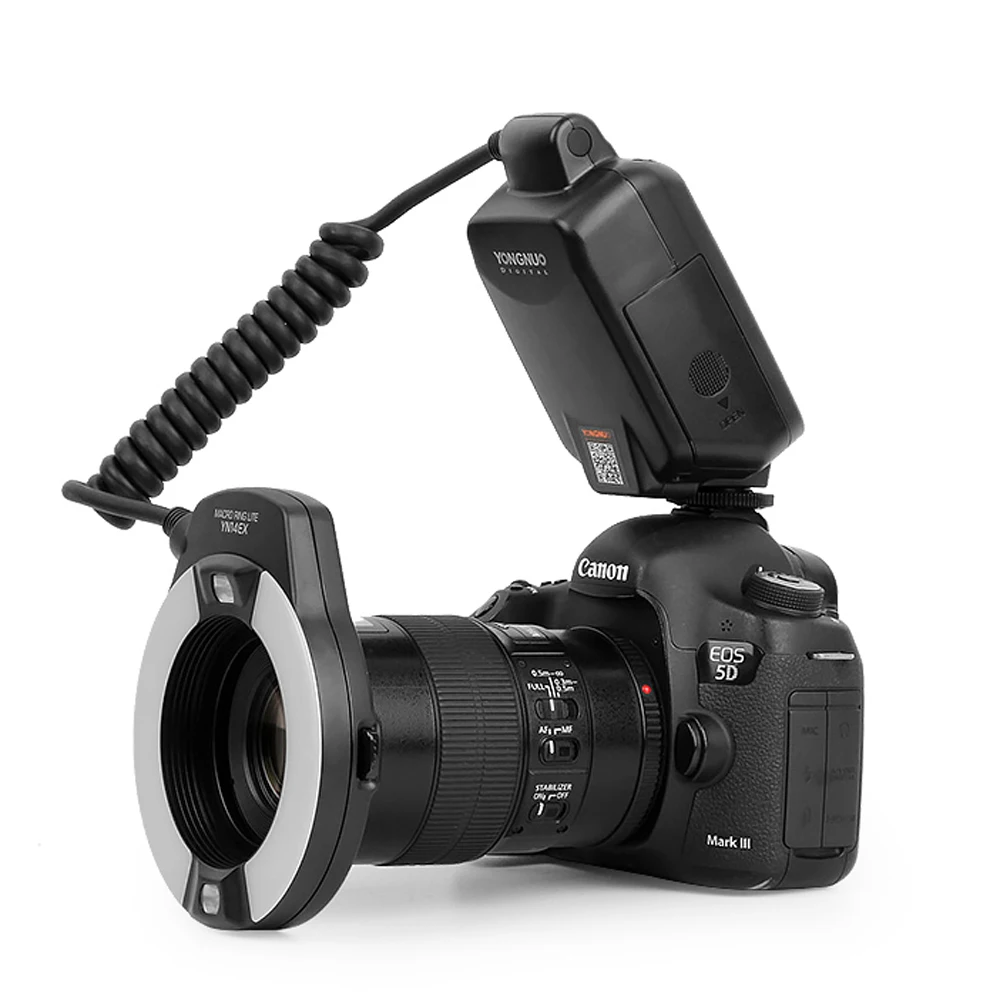 YongNuo YN 14EX YN14EX ttl макро кольцевой светильник вспышка с адаптером кольцо Speedlite для