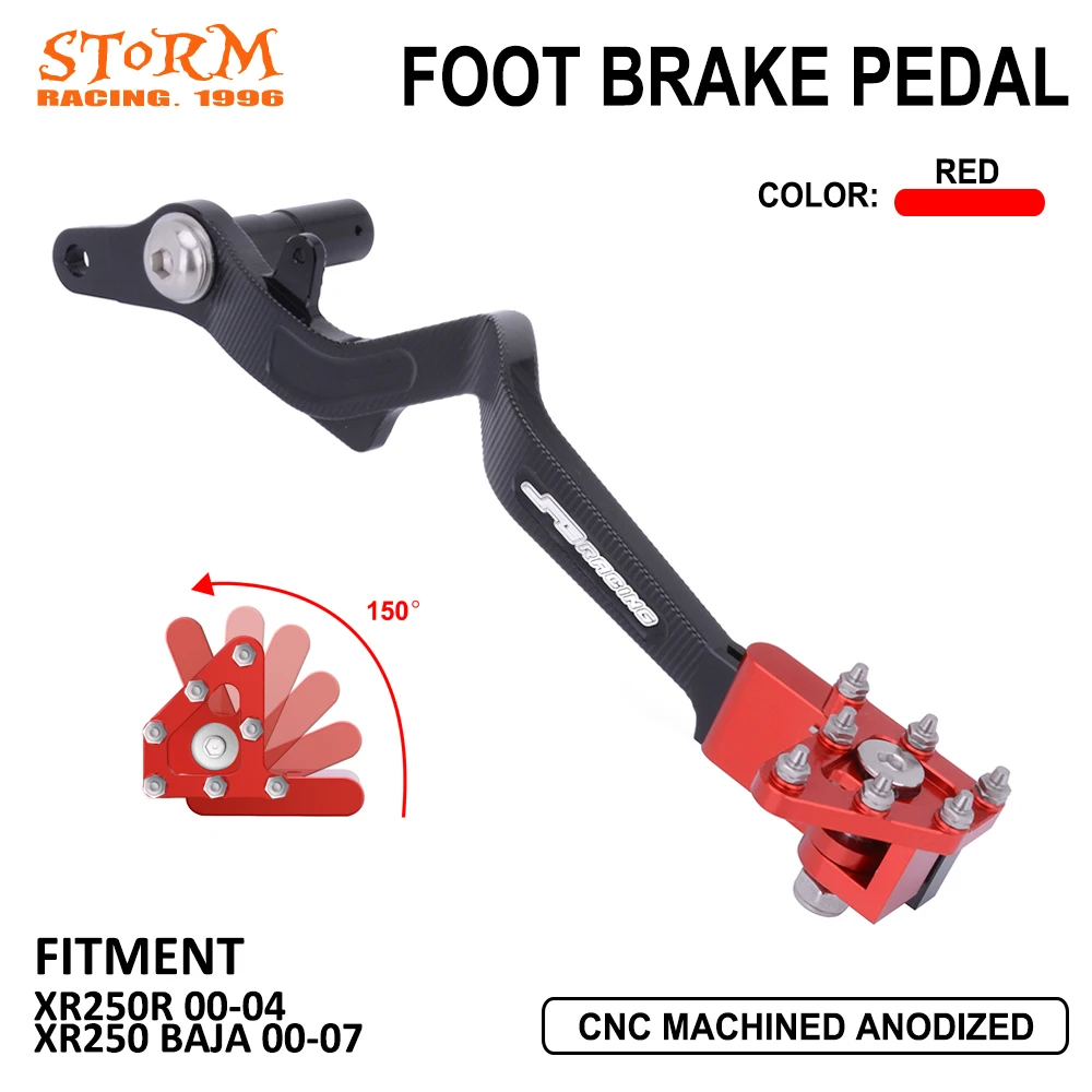 

CNC Motorcycle Footbrake Lever Foot Brake Pedal For Honda XR250R XR250 BAJA XR 250R 250 R Dirty Bike 00-2004 05 06 07 2000-2007