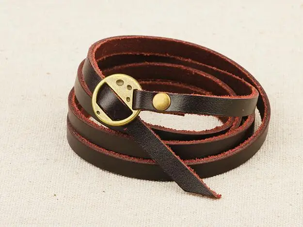1PC vintage leather bracelet fashion five-circle personality meaningful gift hot sale accessories | Украшения и аксессуары