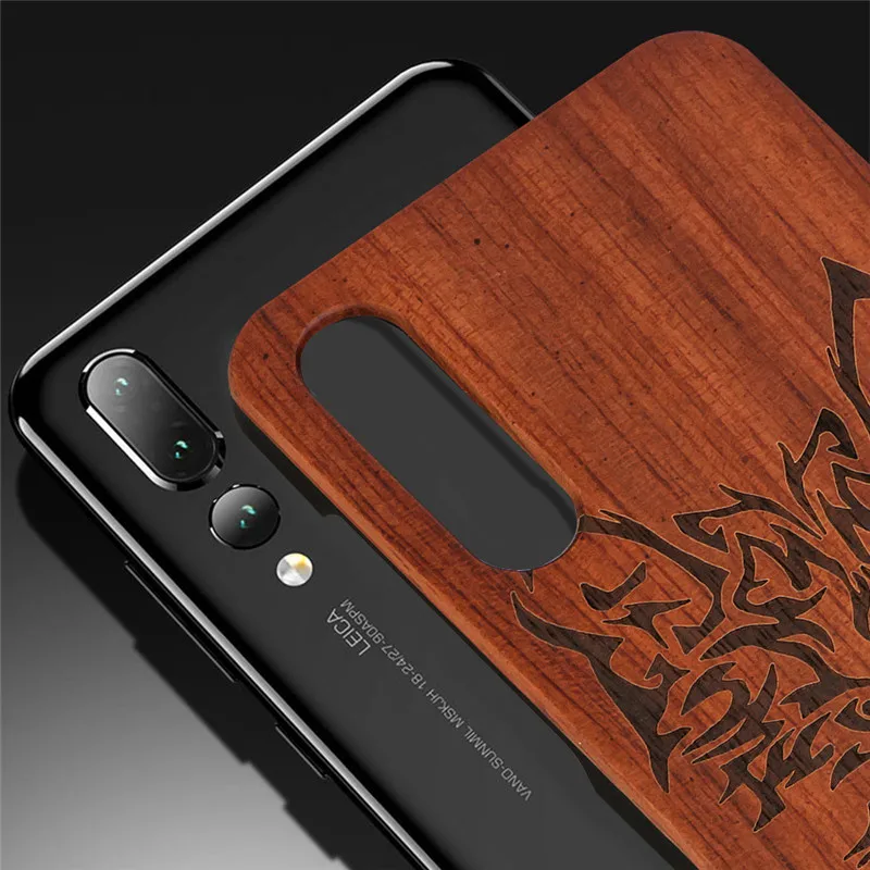 Huawei P20 Pro Wood Case Natural Back Cover Hard for P20Pro Lite Real Wooden Phone Cases | Мобильные телефоны и