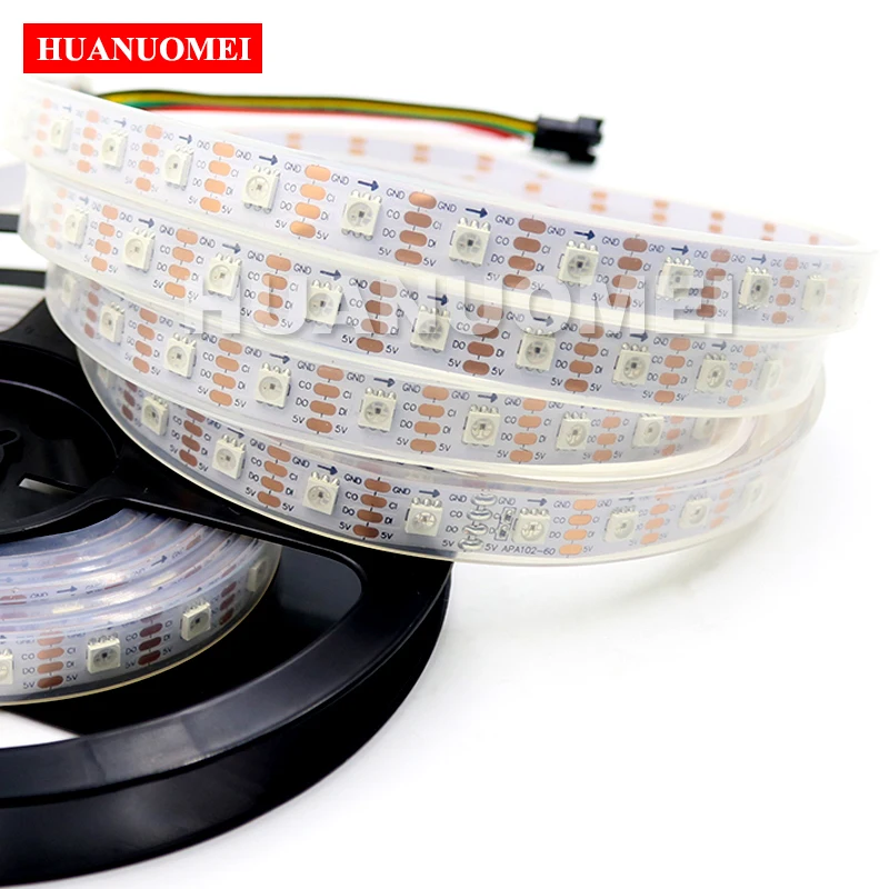 5 м 72 светодиодный s/M APA102 пиксель полосы цифровой RGB гибкая лента 5050 SMD Рождество ТВ