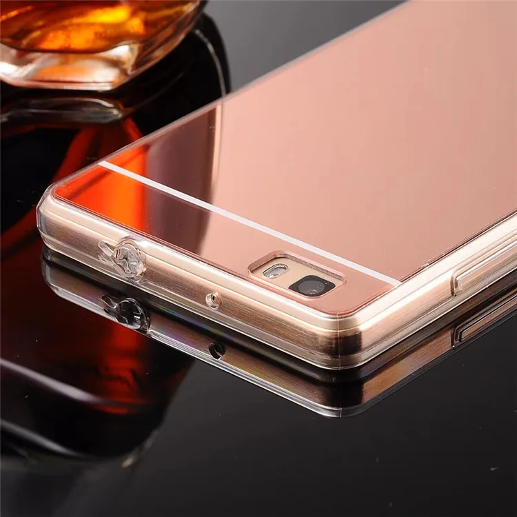 Зеркальный чехол для iphone5 5S 6 6s plus силиконовый мягкий ТПУ задней панели телефона