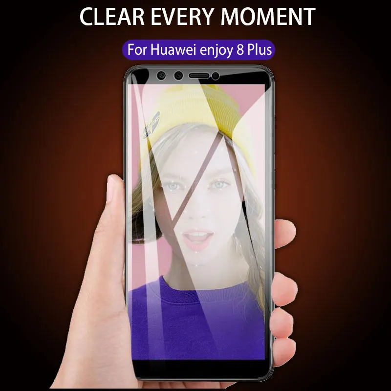 9H Tempered Glass For Huawei enjoy 8 plus Screen Protector Film 5.93 inch Easy To Install | Мобильные телефоны и