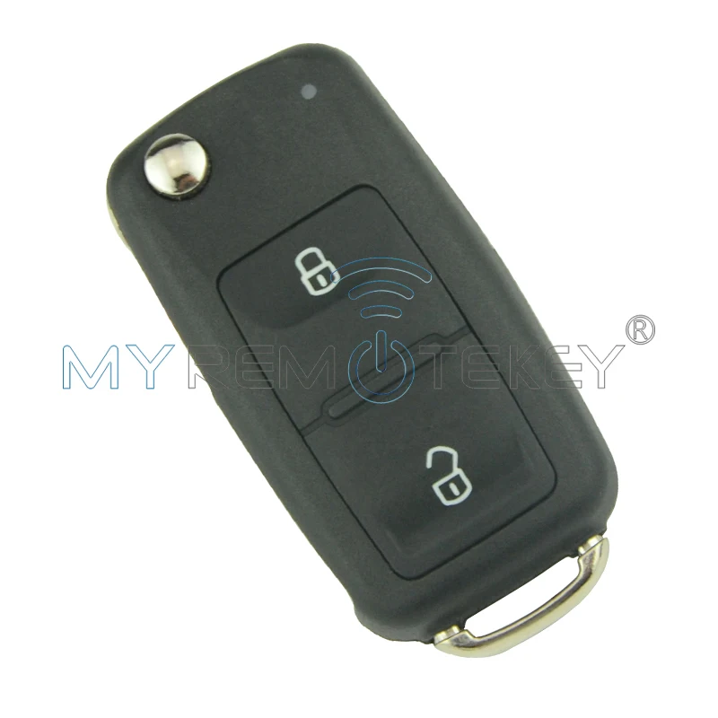 Remtekey Автомобильный Дистанционный ключ для vw passat Jetta HU66 2 кнопки 434 МГц ID48 5K0837202AD