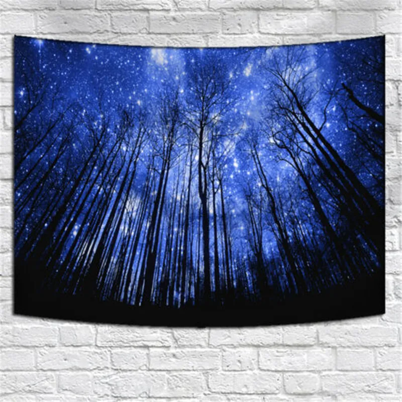 Новый богемный ночной гобелен с изображением неба Настенное подвесное