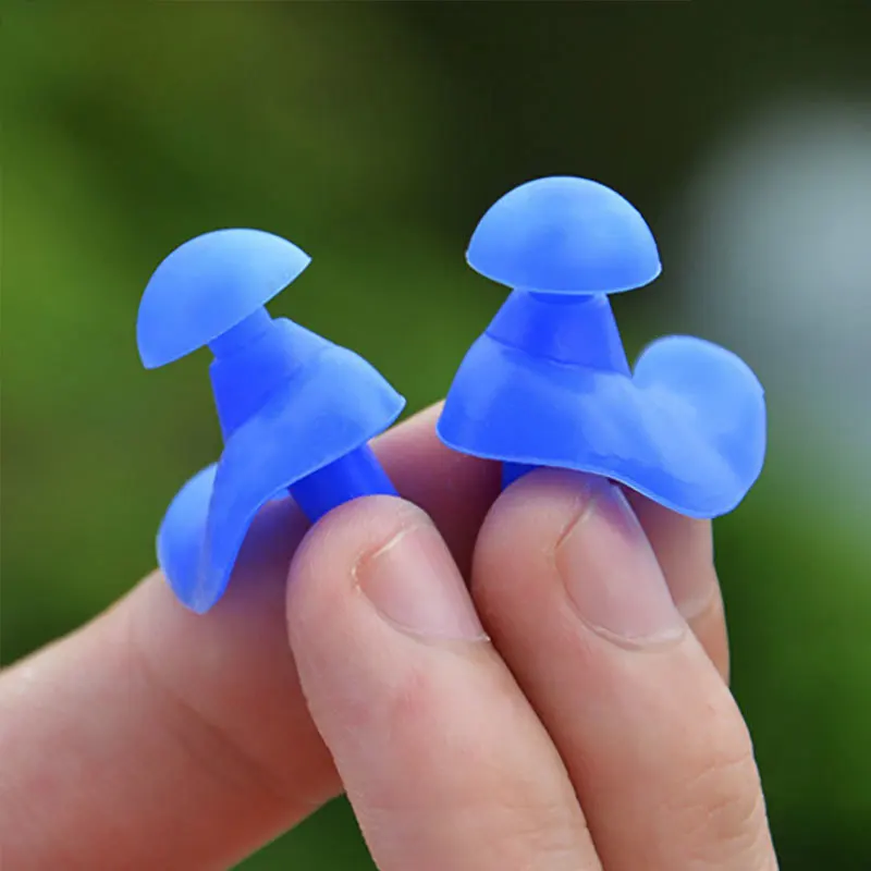 1 Pair Soft Silicone Ear Plugs Environmental Waterproof Dust-Proof Earplugs Diving Water Sports Women Men Swimming Accessories | Спорт и