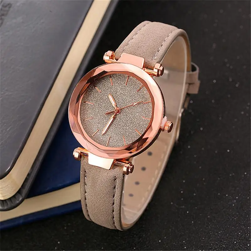 Reloj Mujer минимализм женские часы кожаный ремешок из нержавеющей стали аналоговые