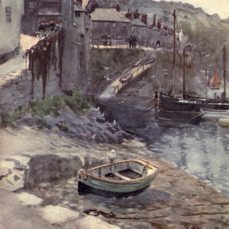 Cornwall 1915 At Newlyn постер печать Джордж Ф. Николлс (24x36)|Таблички и знаки| |