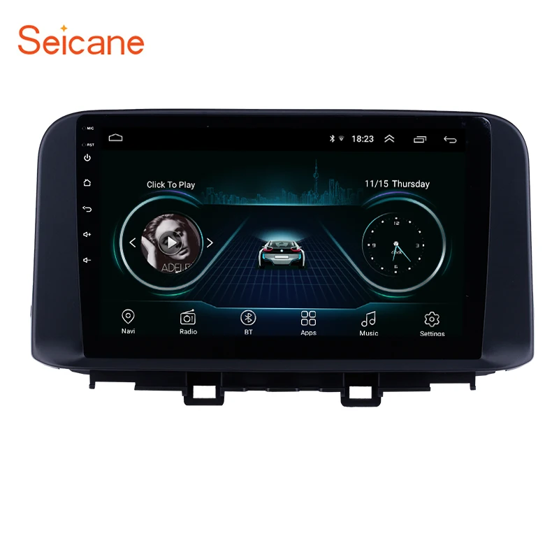 Автомобильный мультимедийный плеер Seicane Android 10 0 HD сенсорный экран GPS для 2018 2019 Hyundai