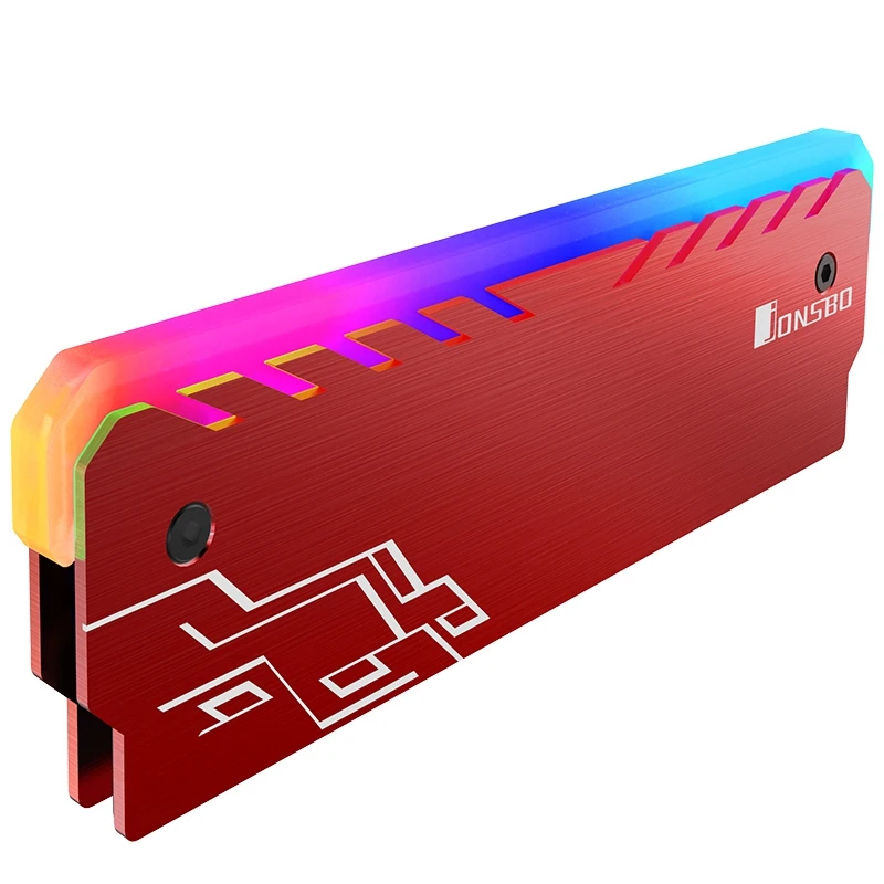 Jonsbo Nc 1 теплоотвод памяти Корпус Rgb 256 цветов автоматическое изменение