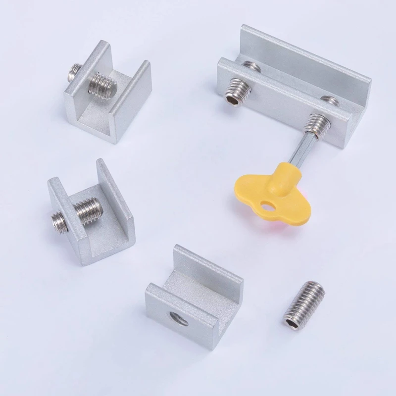 6 шт. регулируемые замки для раздвижных окон замок безопасности из алюминиевого