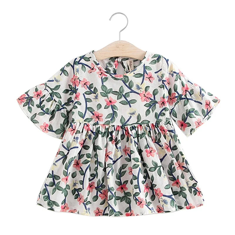 Новинка 2019 лидер продаж удобное хлопковое платье с рукавами фонариками для