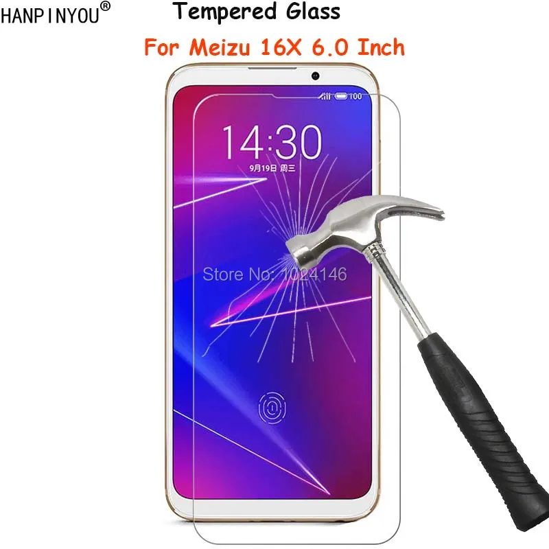 Для Meizu 16X 6 0 &quotпрозрачное твердое закаленное стекло Защита для экрана