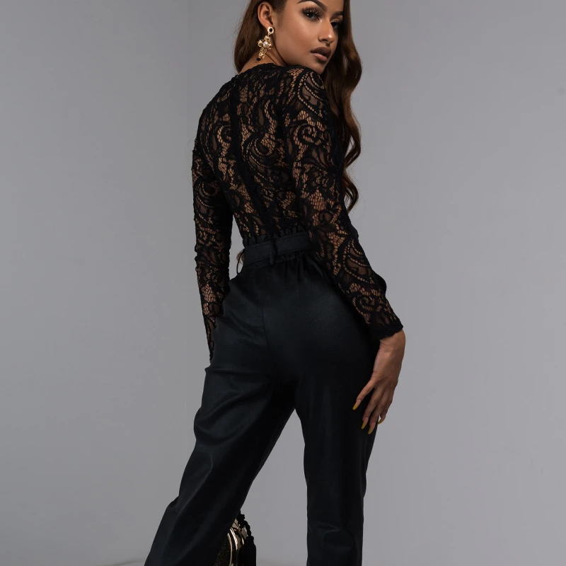 Акира Для женщин Высокая талия плоский ремень блестящего трикотажа узкие брюки |