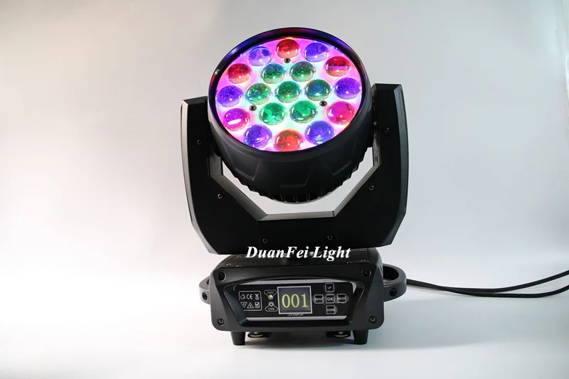 (Flycase) 6 Лот 19*15 Вт led rgbw Перемещение Головы увеличение луча dmx dj moving head wash 15