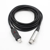 full 3m usb male to xlr female microphone usb mic link cable new