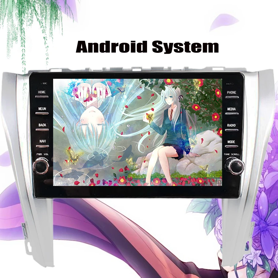 2 Din Авторадио GPS Android 10 0 автомобильный DVD мультимедиа для Toyota Camry 2015 2017 Ram 4 Гб ROM 64