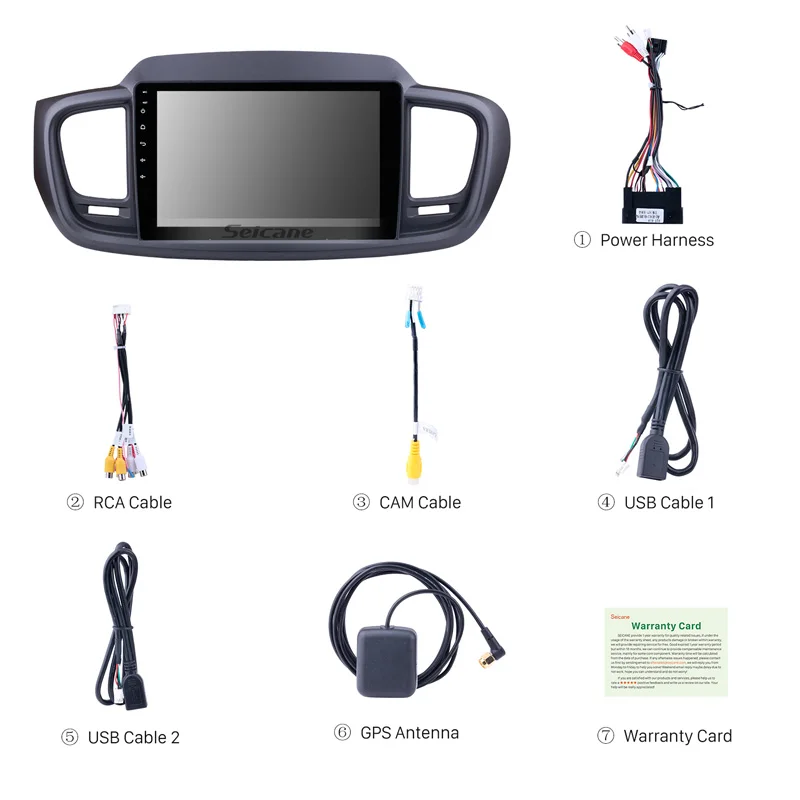 Seicane автомобильное радио Wifi GPS навигационная система для 2015 KIA SORENTO 10 1 дюймов Android 8