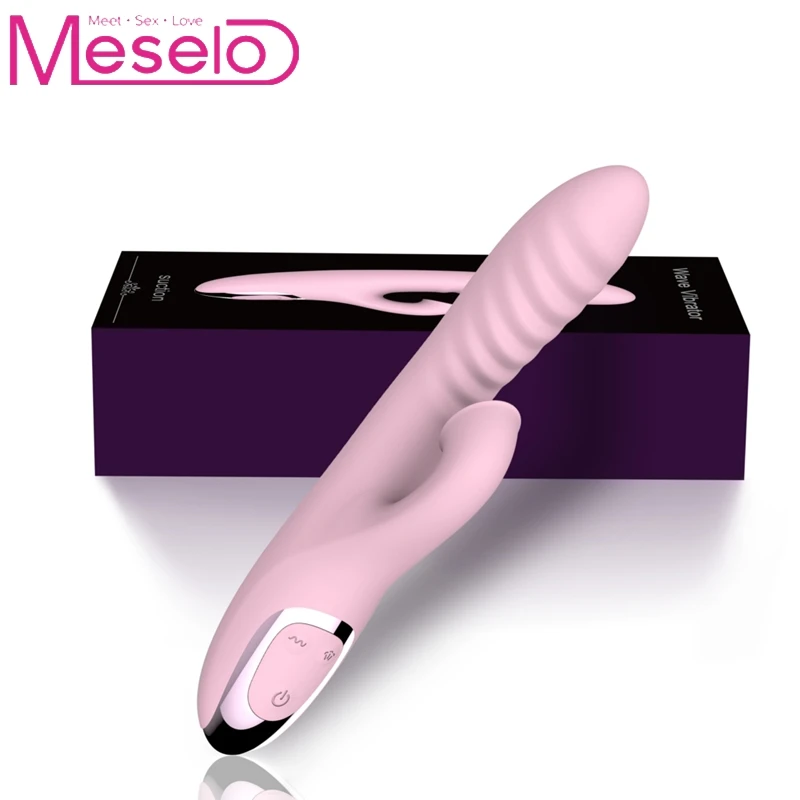 Meselo 12 Функция кролик вибратор клиторный тренер язык Перезаряжаемые взрослые