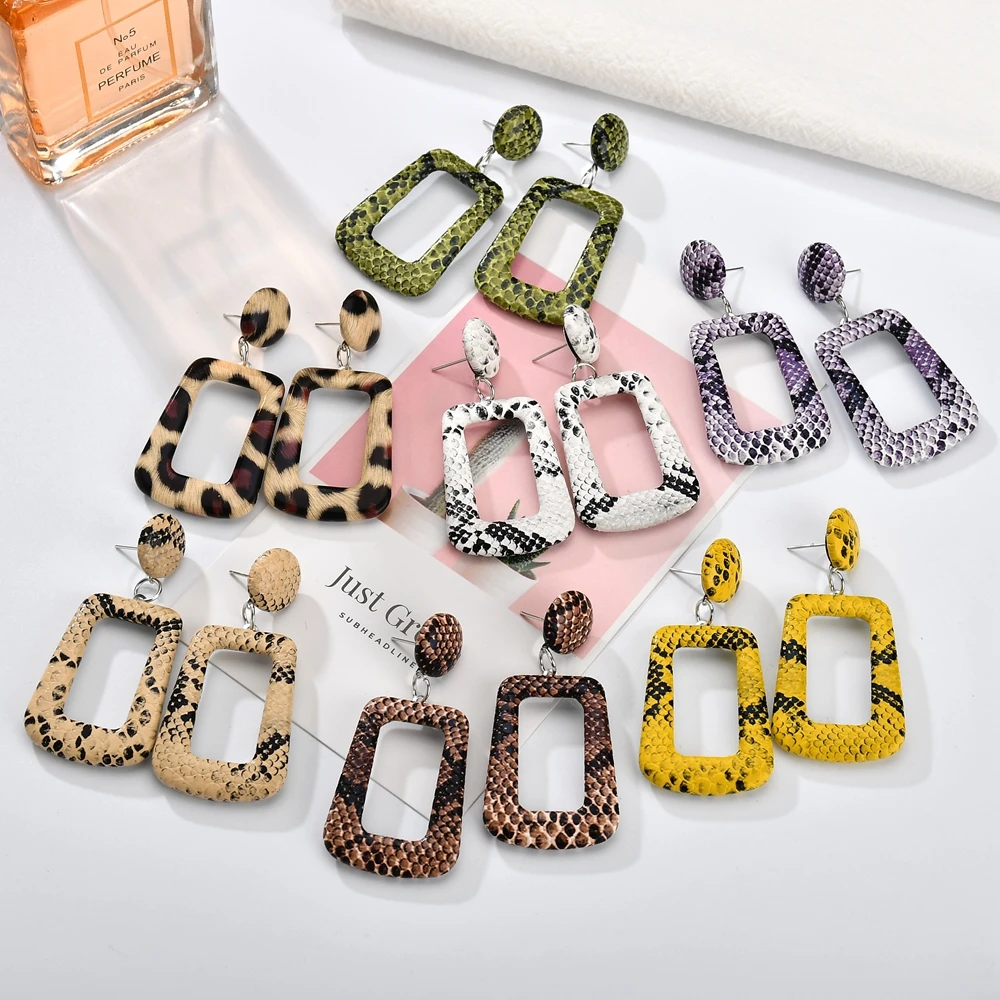 Горячее предложение серьги женский овальный акриловые с подвесками Винтаж Trend